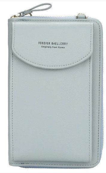

Женский кошелек портмоне клатч 3-в-1 Baellerry N8591 Grey