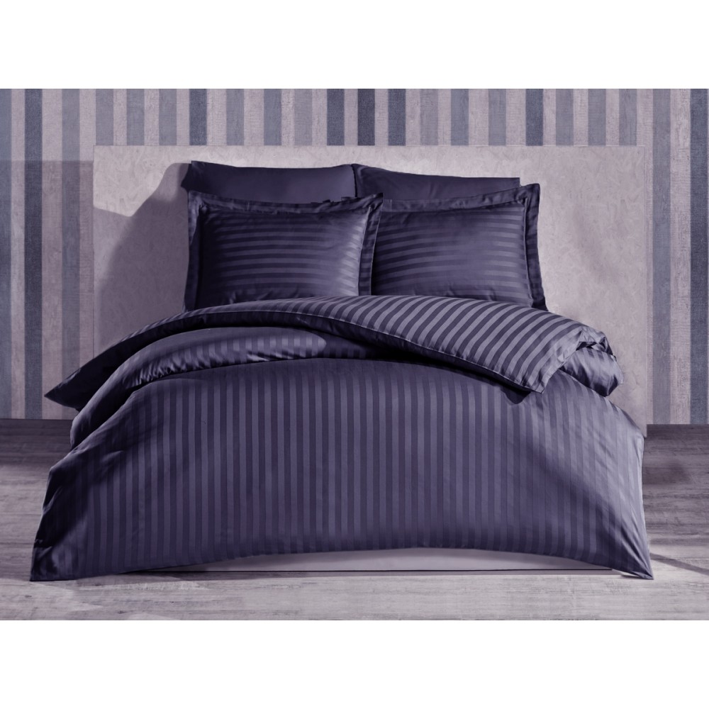 

Комплект постельного белья Stripe Black SoundSleep сатин-страйп черный полуторный