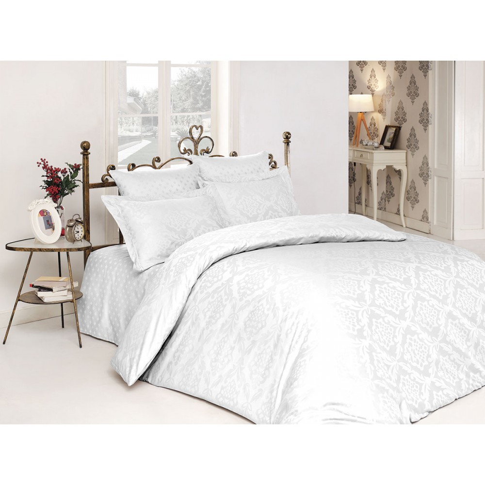 

Комплект постельного белья сатин-жаккард Ottoman White SoundSleep евро
