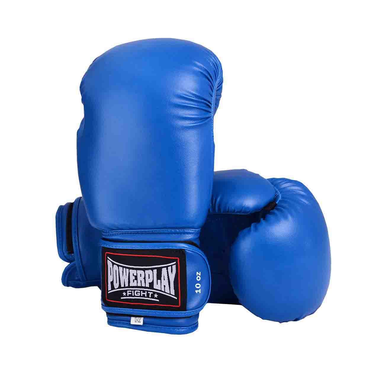 Боксерские перчатки PowerPlay 3004 Синие 10 унций – низкие цены, кредит .