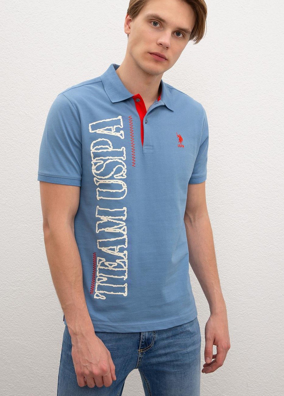 

Поло мужское U.. Polo Assn. Голубой  (985443 VR028, Поло мужское U.S. Polo Assn. Голубой S (985443 VR028)