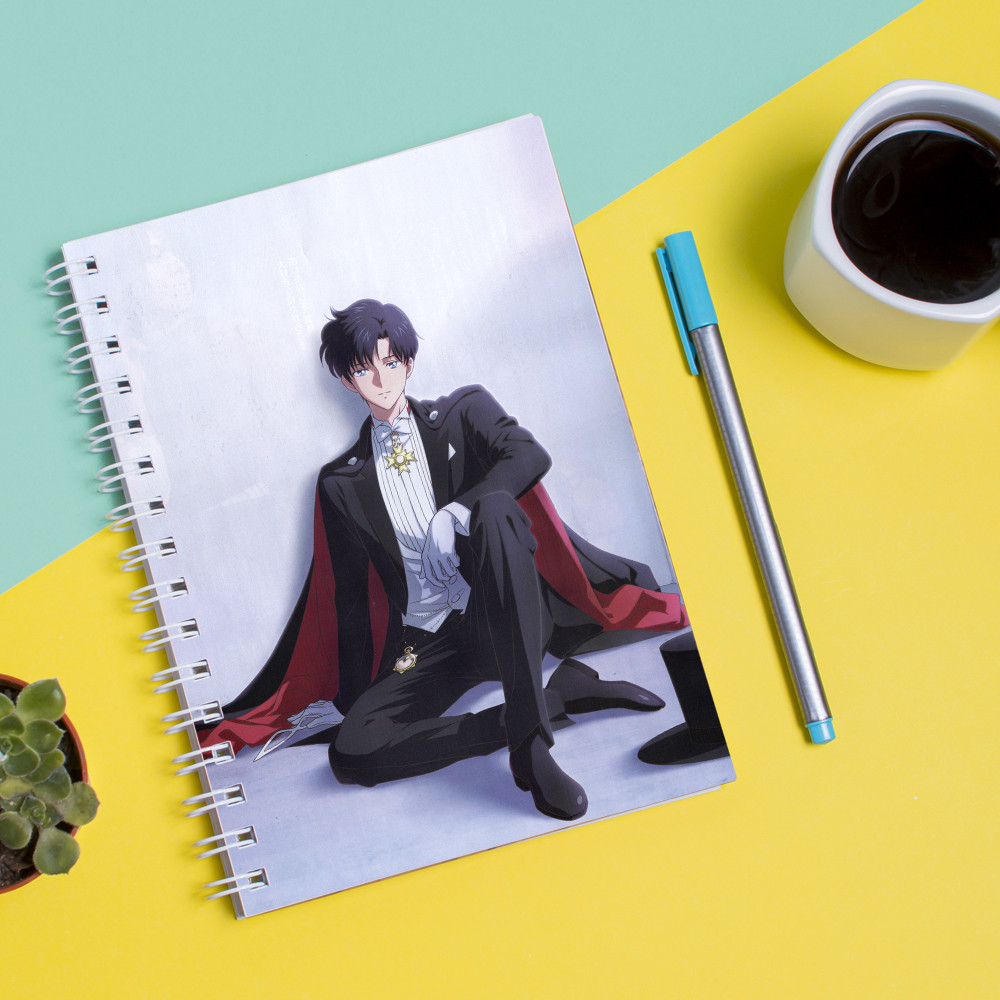 

Скетчбук Sketchbook для рисования с принтом Sailor Moon Сейлор Мун-Такседо Маск Tuxedo Mask
