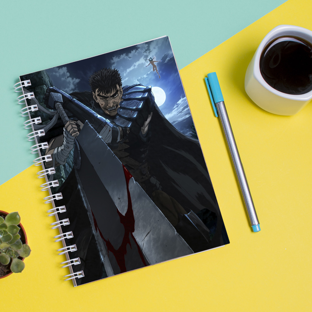 

Скетчбук Sketchbook для рисования с принтом Сериал Берсерк Kenpuu Denki Berserk
