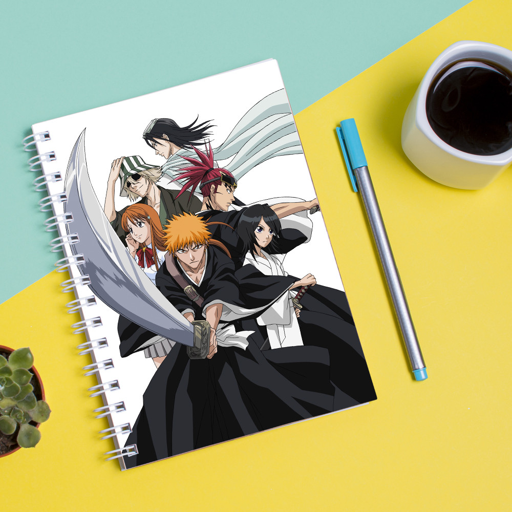 

Скетчбук (Sketchbook) для рисования с принтом "Bleach-Блич"