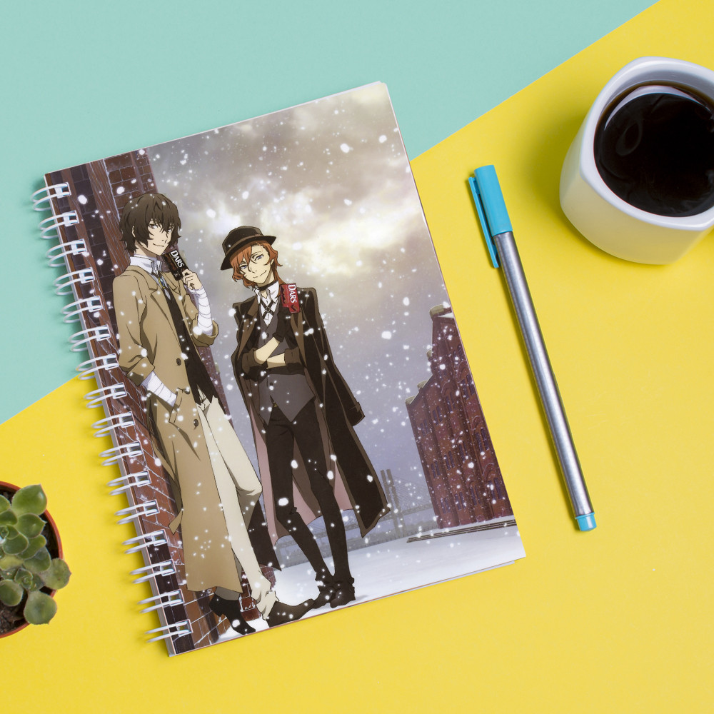 

Скетчбук (Sketchbook) для рисования с принтом "Bungou Stray Dogs - Бродячие псы 2"