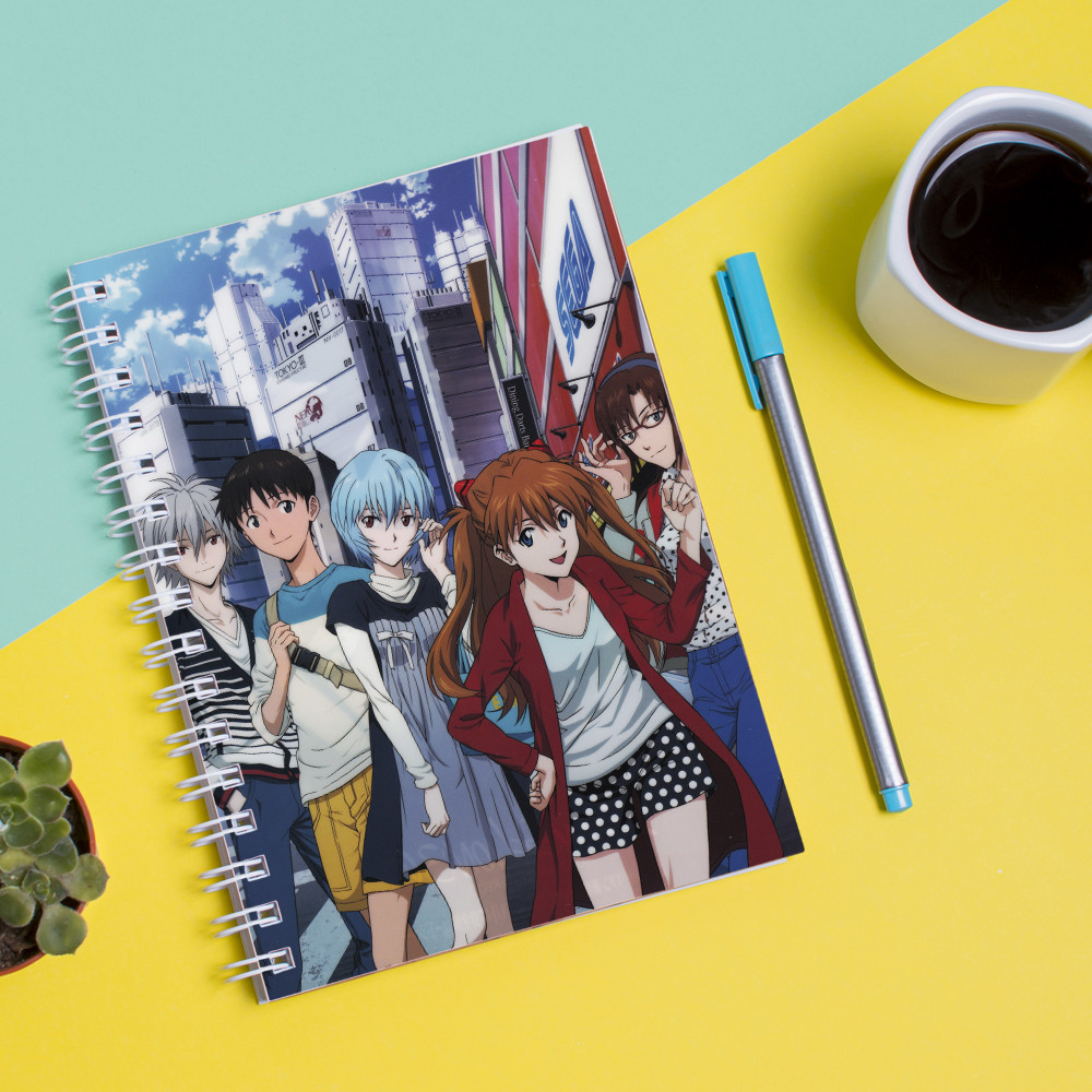

Скетчбук Sketchbook для рисования с принтом Neon Genesis Evangelion Евангелион нового поколения EVA Ева 7