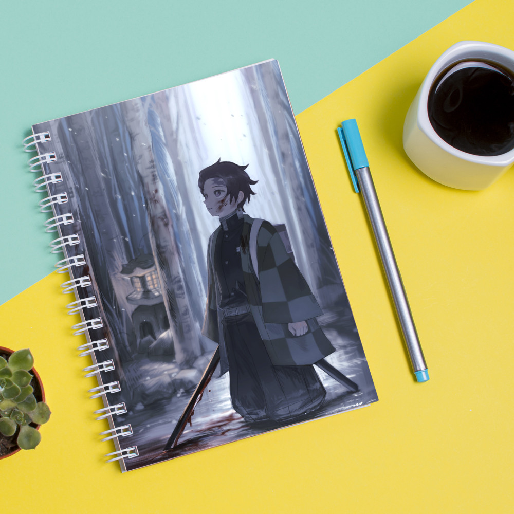 

Скетчбук Sketchbook для рисования с принтом Танджиро Камадо-Kamado Tanjirō
