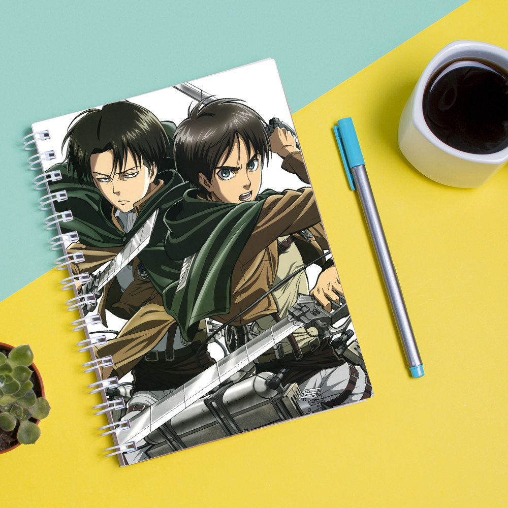 

Скетчбук Sketchbook для рисования с принтом Shingeki no Kyojin 4