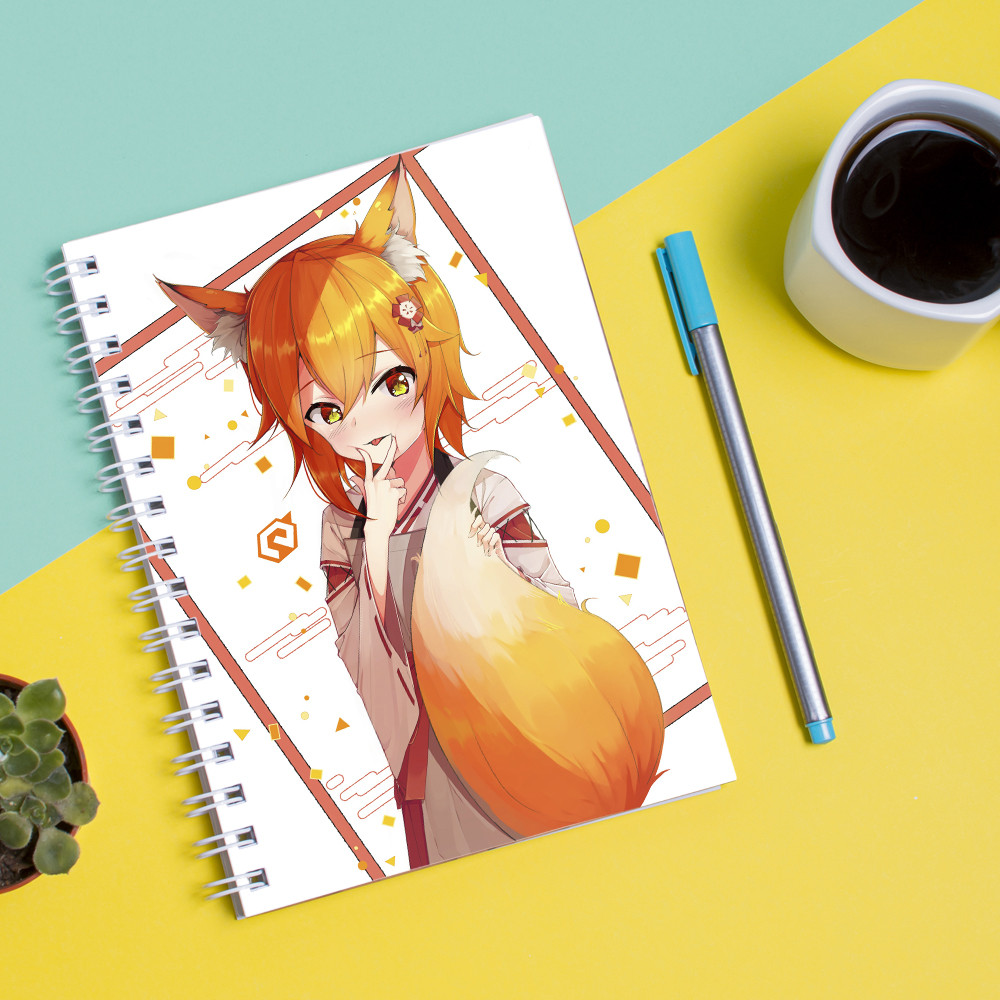 

Скетчбук Sketchbook для рисования с принтом Заботливая 800-летняя_жена! Sewayaki Kitsune no Senko-san