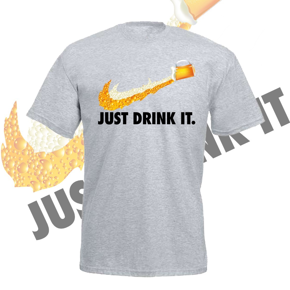 

Футболка GBI "Just drink it BEER" прямая классика, серый, , ФC-0151, Футболка GBI "Just drink it BEER" прямая классика, серый, L, ФC-0151