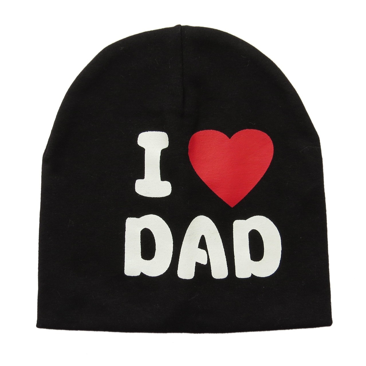 

Шапка "I love dad" Fashion kids 50-53 см Черная 9603