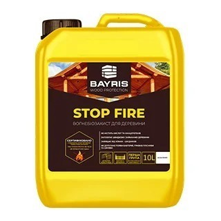 

Огнебиозащита для древесины Stop Fire Безцветный Bayris 10 л