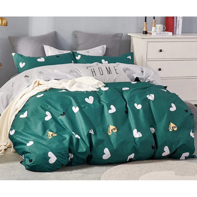 

Постельное белье MERISET Сердечки Love Евро на резинке 550178-7