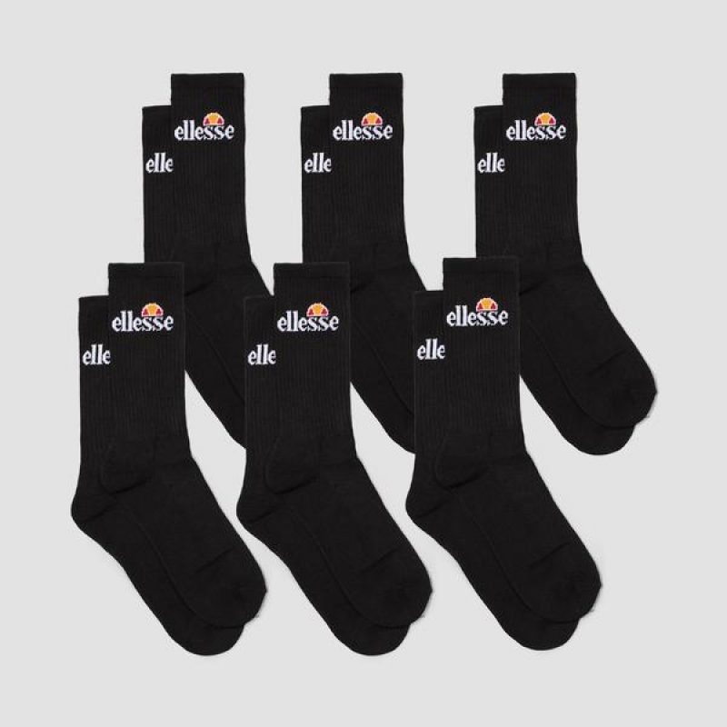 

Носки Ellesse  6 пар Черные, Носки Ellesse 43-47 6 пар Черные