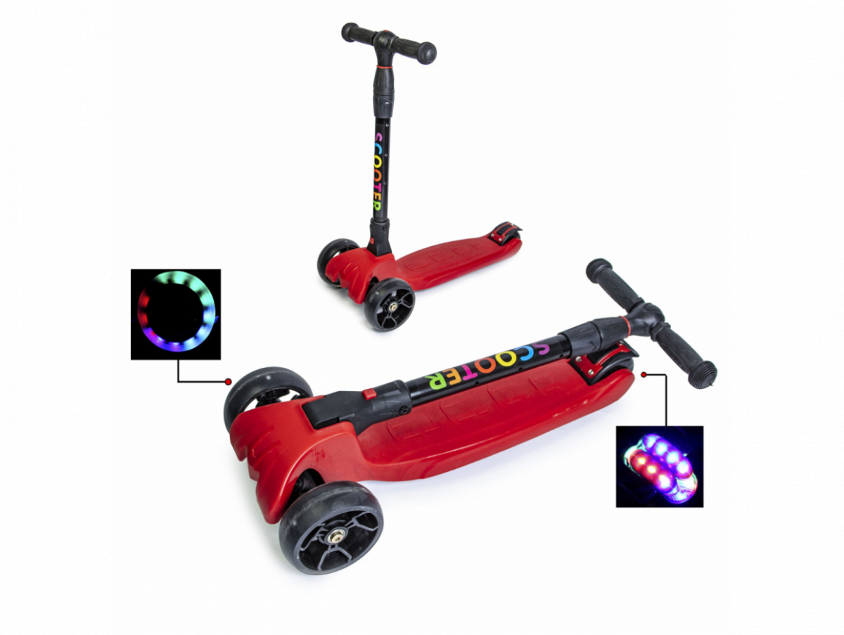 

Детский самокат Scale Sports Smart складная ручка Red