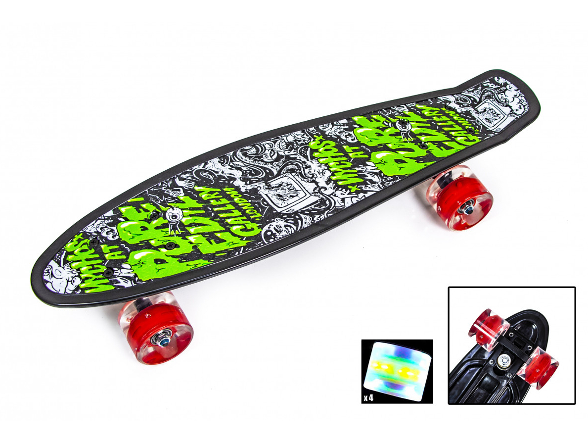 

Пенни борд Penny Board Gallery светящиеся колеса