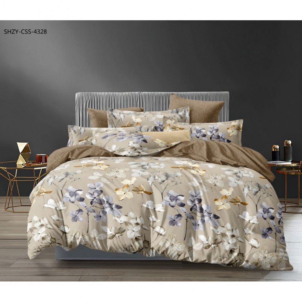 

Постельное белье бязь ТЕП 4636 Orchids Toffee Полуторный
