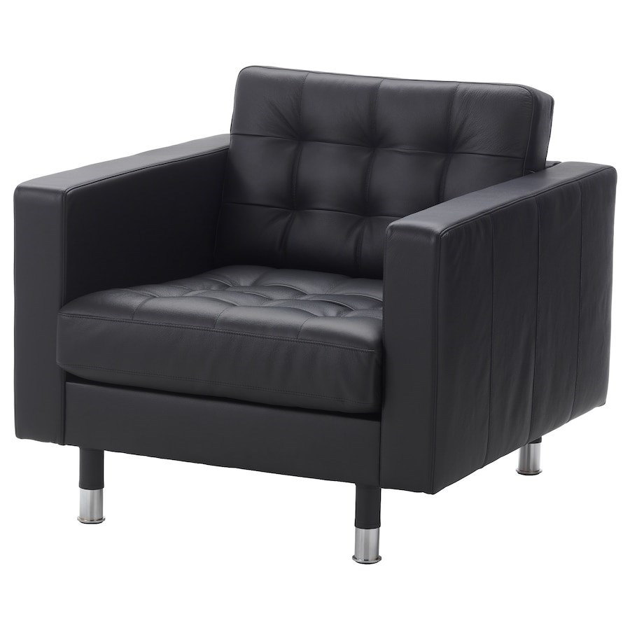 

Крісло IKEA LANDSKRONA Grann / Bomstad чорне / метал (490.317.74)