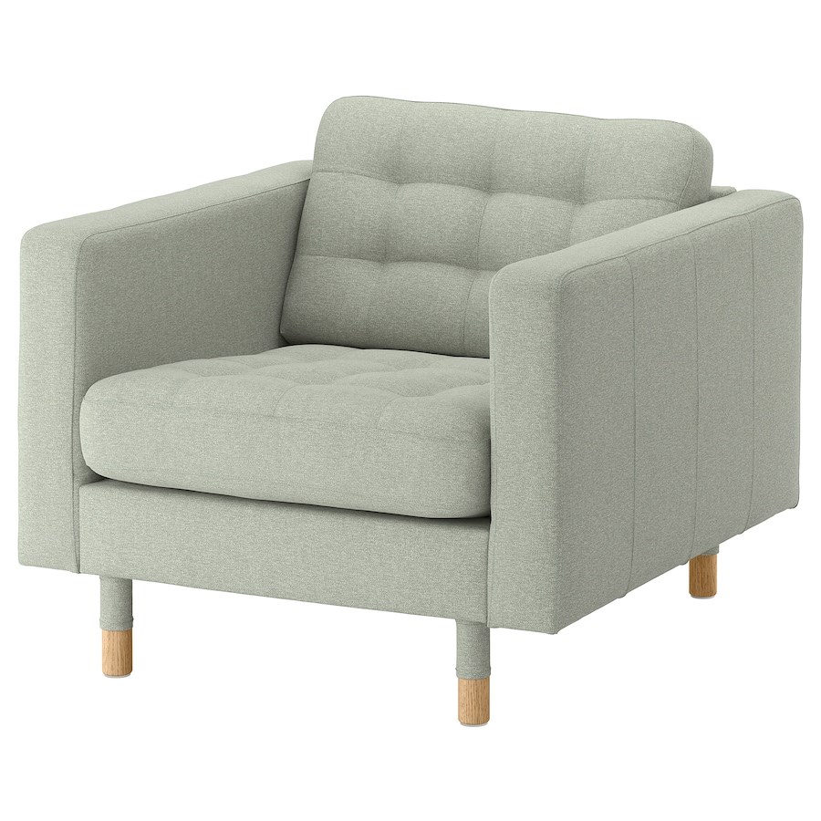

Крісло IKEA LANDSKRONA Gunnared світло-зелений / дерево (892.697.21)