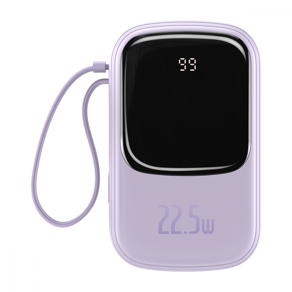 

Портативная Батарея Baseus Q Pow Digital Display 22.5W 20000mAh (With Type-C Cable) purple