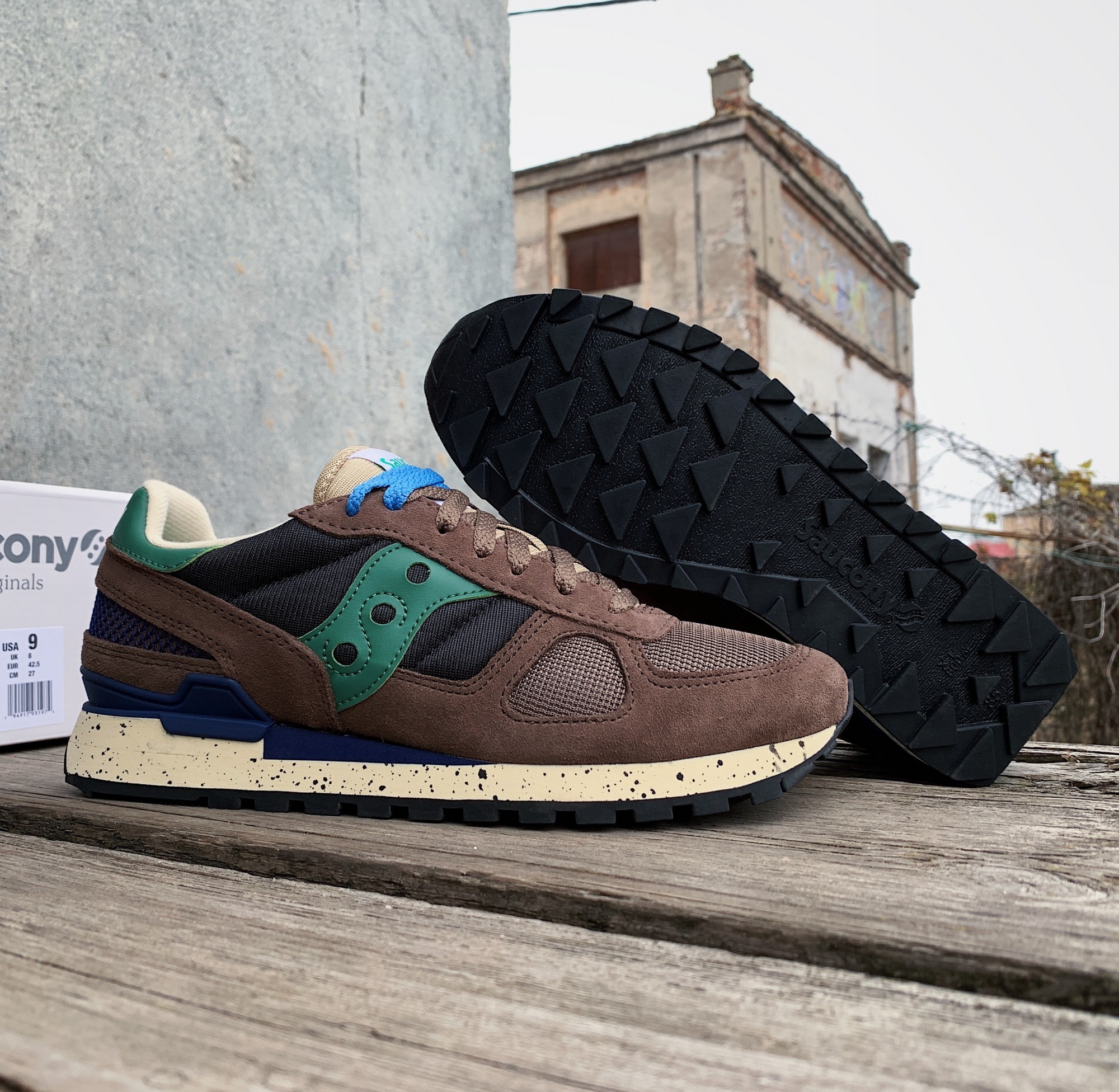 

Кроссовки мужские Saucony Shadow Original 2108-792s 44 (10 US) 28 см Brown/Black/Green