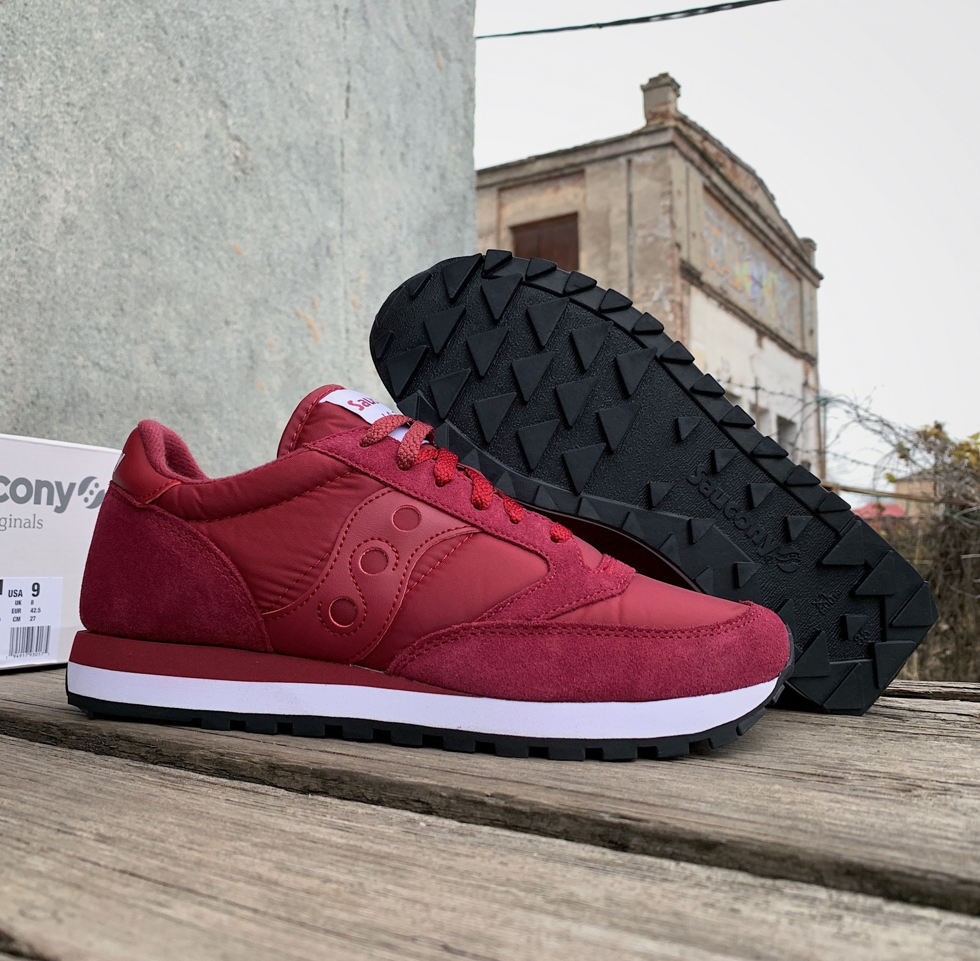 

Кроссовки мужские Saucony Jazz Original 2044-621s 41 26 см Rust бордовый