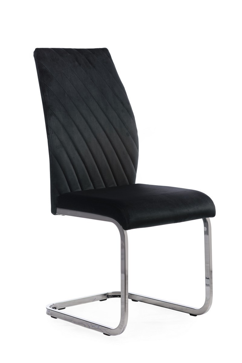 

Стул S-118 черный вельвет