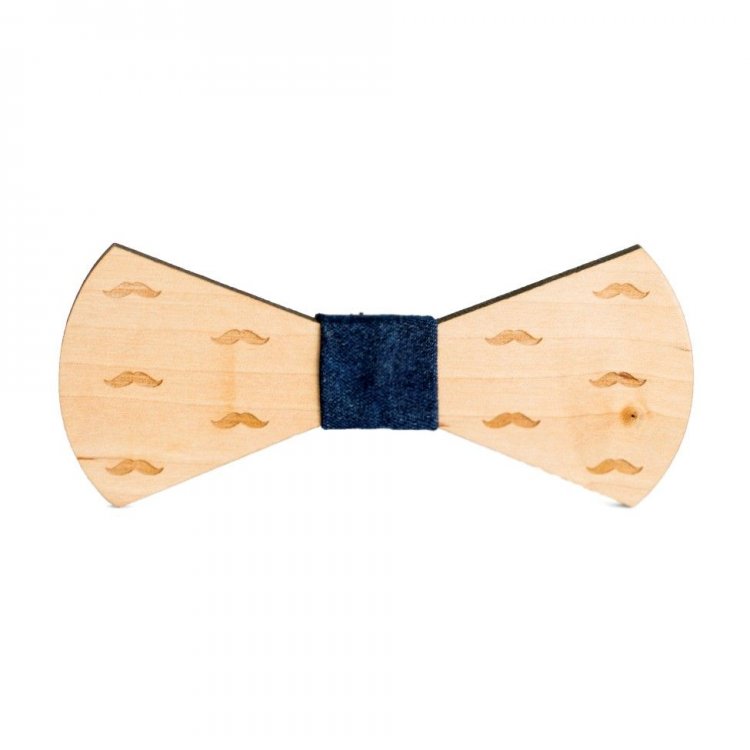 

Деревянная Галстук Бабочка С Гравировкой Усы Gbd-381