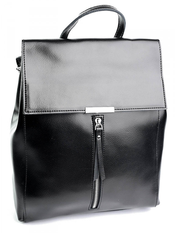 

Женская сумка кожаная 373 черная black