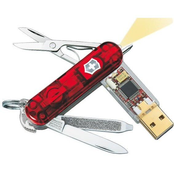 

Швейцарский складной нож Victorinox "Swiss Memory 1GB 0.6026.TG1 красный" 9189