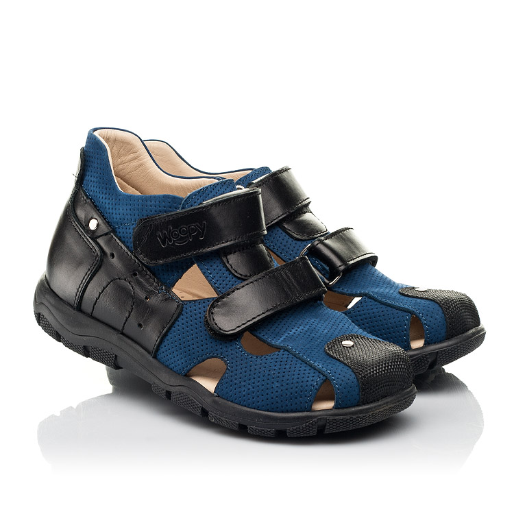 

Закрытые босоножки Woopy Fashion 27 синий (9044)