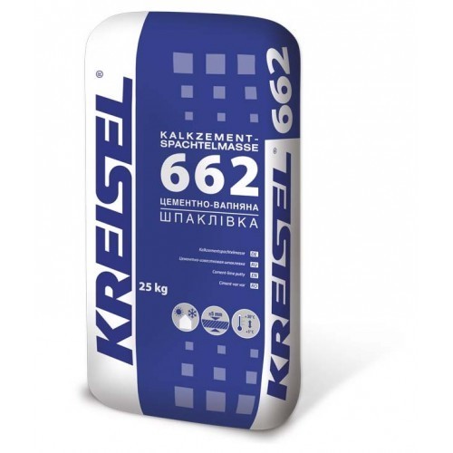 

Штукатурка Kreisel 662 цементно-известковая финишная, 25 кг