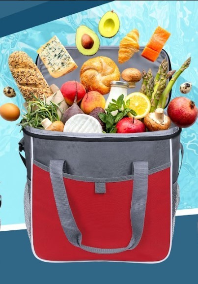 

Термосумка Cooler Discover Серо-красная 16 л