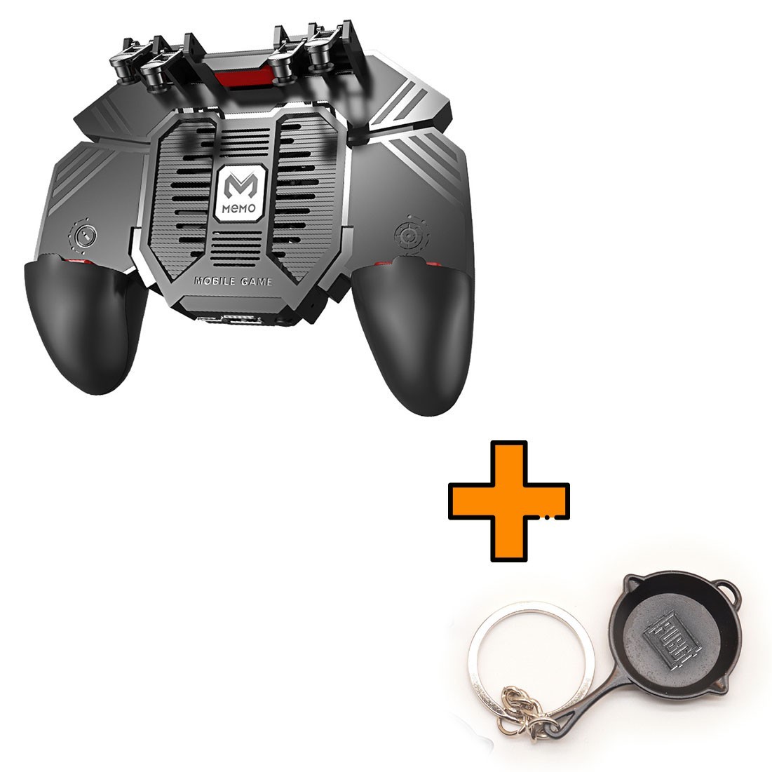 

Игровые контроллеры Memo AK77 4000 mAh (геймпад триггеры курки для смартфона для PUBG) + брелок сковородка