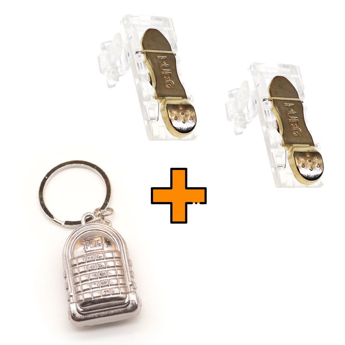 

Игровые контроллеры Marpiel M25 Gold (геймпад триггеры курки для смартфона для PUBG) + брелок рюкзак 3 уровня