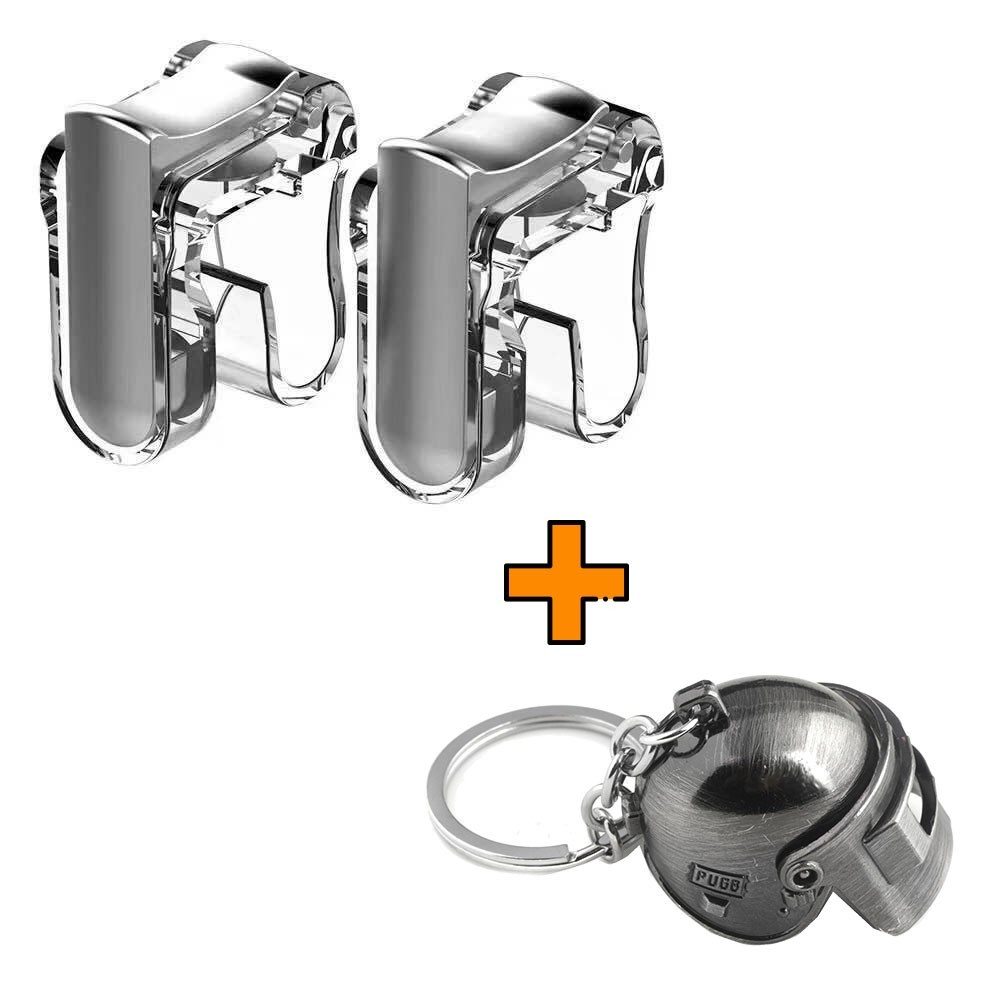 

Игровые контроллеры Marpiel M4 (геймпад триггеры курки для смартфона для PUBG) + брелок шлем 3 уровня