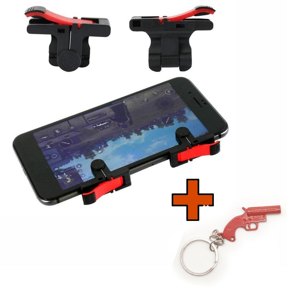 

Игровые контроллеры Marpiel D9 (геймпад триггеры курки для смартфона для PUBG) + брелок Flare Gun
