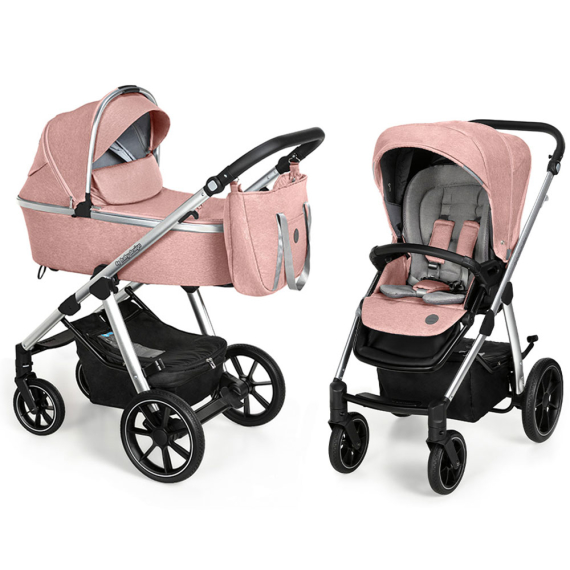 

Универсальная коляска 2 в 1 Baby Design Bueno (208 - Pink, без вышивки)