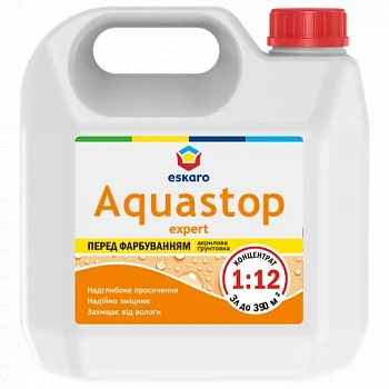 

Мелкодисперсная глубокопроникающая грунтовка-концентрат Eskaro Aquastop Expert 1 л