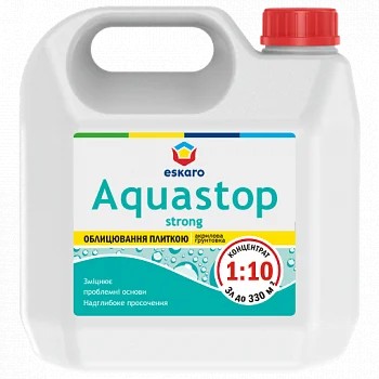 

Укрепляющая глубокопроникающая грунтовка-концентрат Aquastop Strong Eskaro 3 л