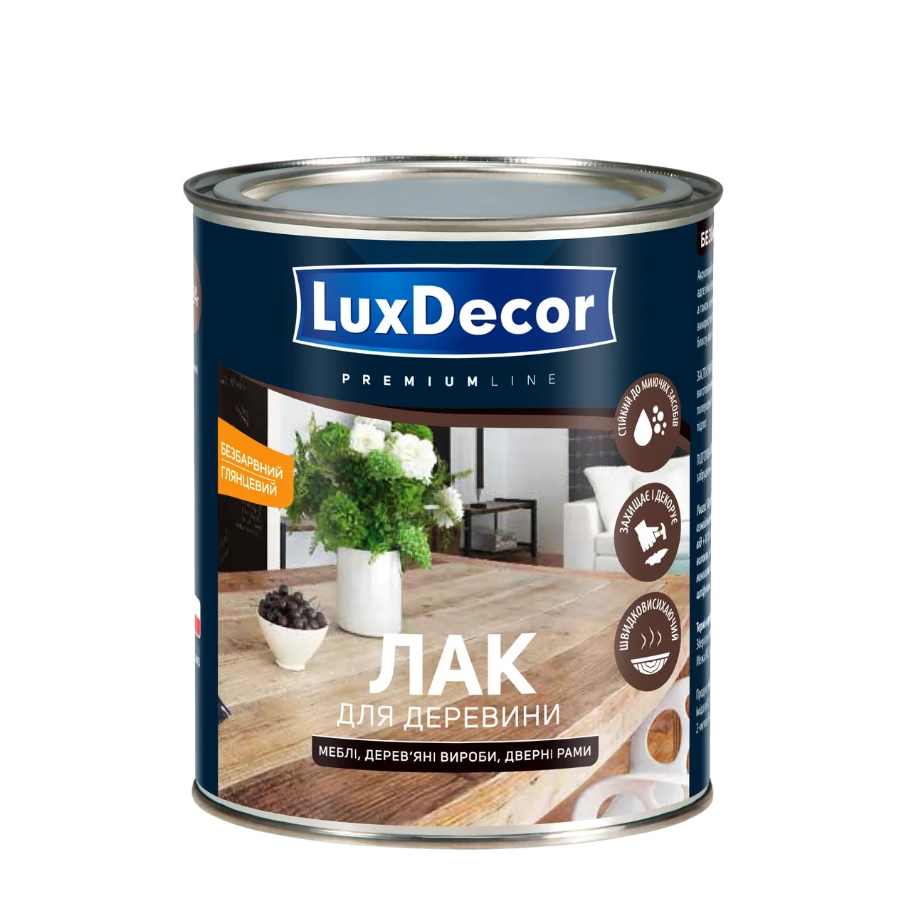 

Лак для древесины мебельный Luxdecor глянцевый 0.75 л