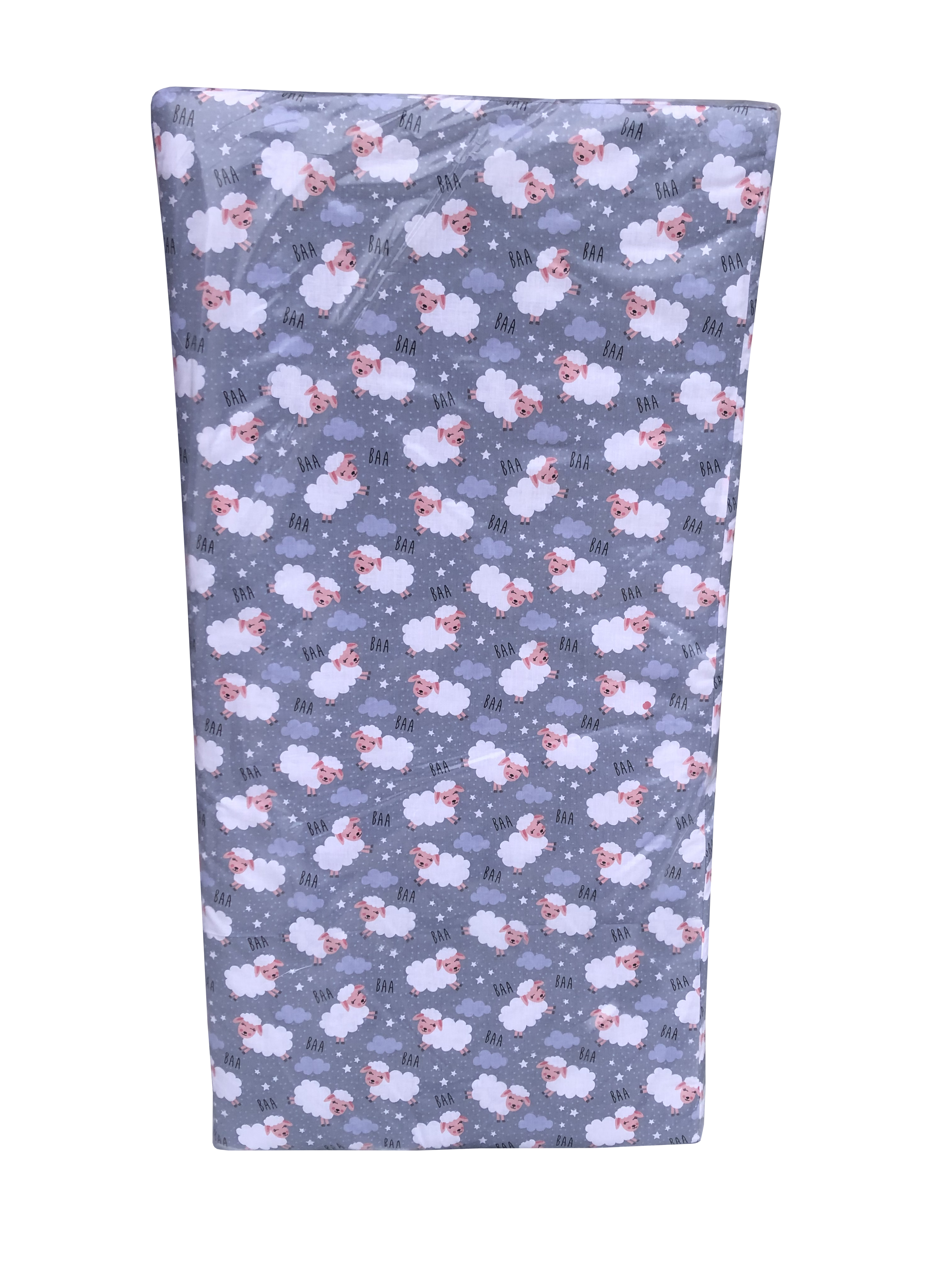 

Матрас детский ортопедический Baby Comfort Соня Total Care кокос 5 слоёв (120*60*6 см) Барашки