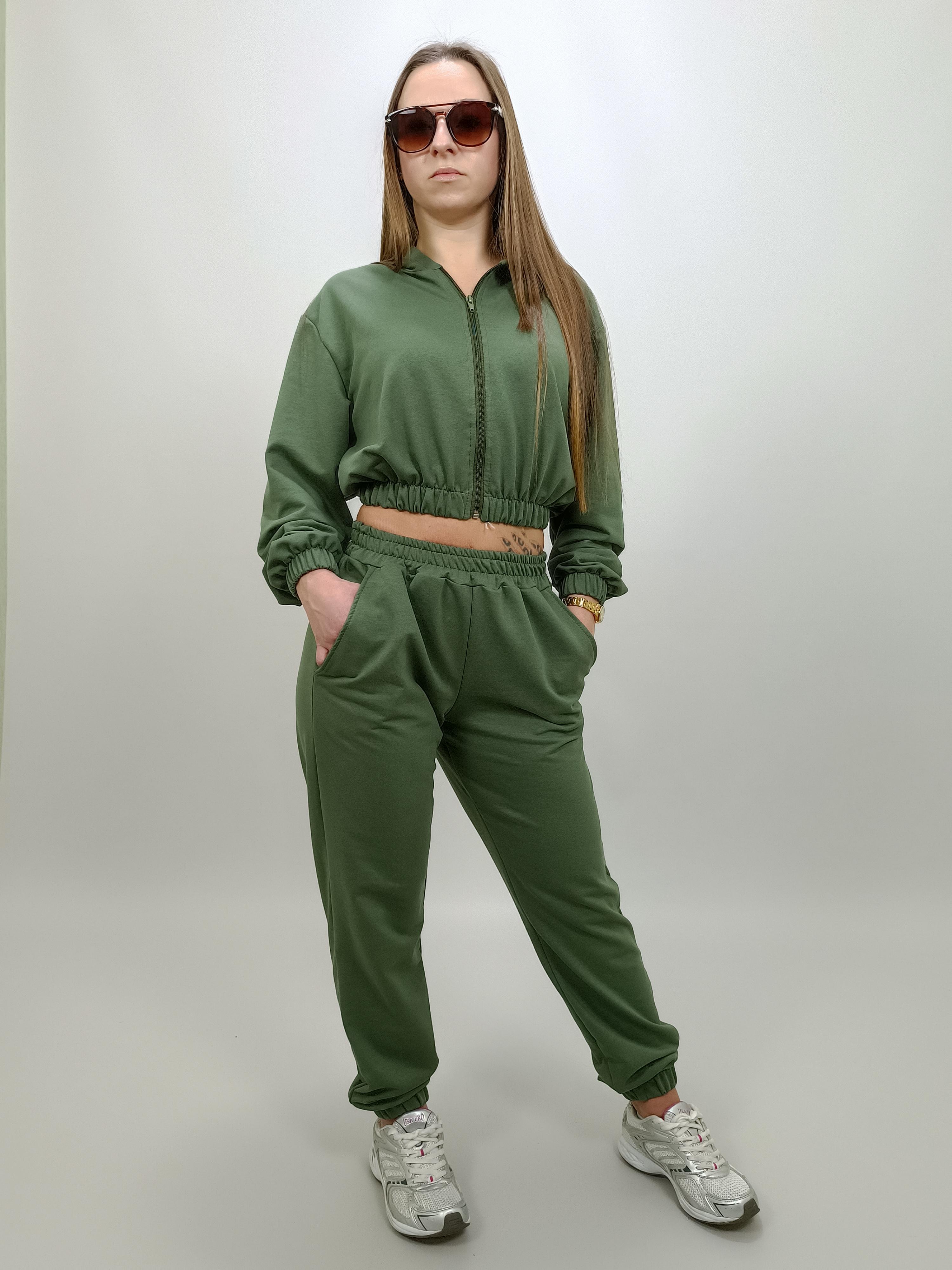 

Спортивный костюм Vikki пенье  Хаки 51812346-3, Спортивный костюм Vikki пенье 40 Хаки 51812346-3