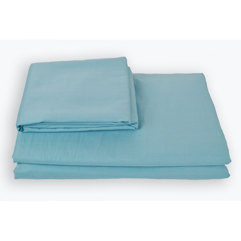 

Простынь на резинке SoundSleep Shine сатин sky blue голубой 180х200 см