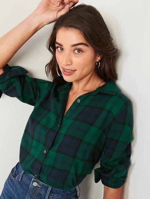 

Женская рубашка Old Navy в клетку 1159760212 (Зеленый, Женская рубашка Old Navy в клетку 1159760212 (Зеленый, M)