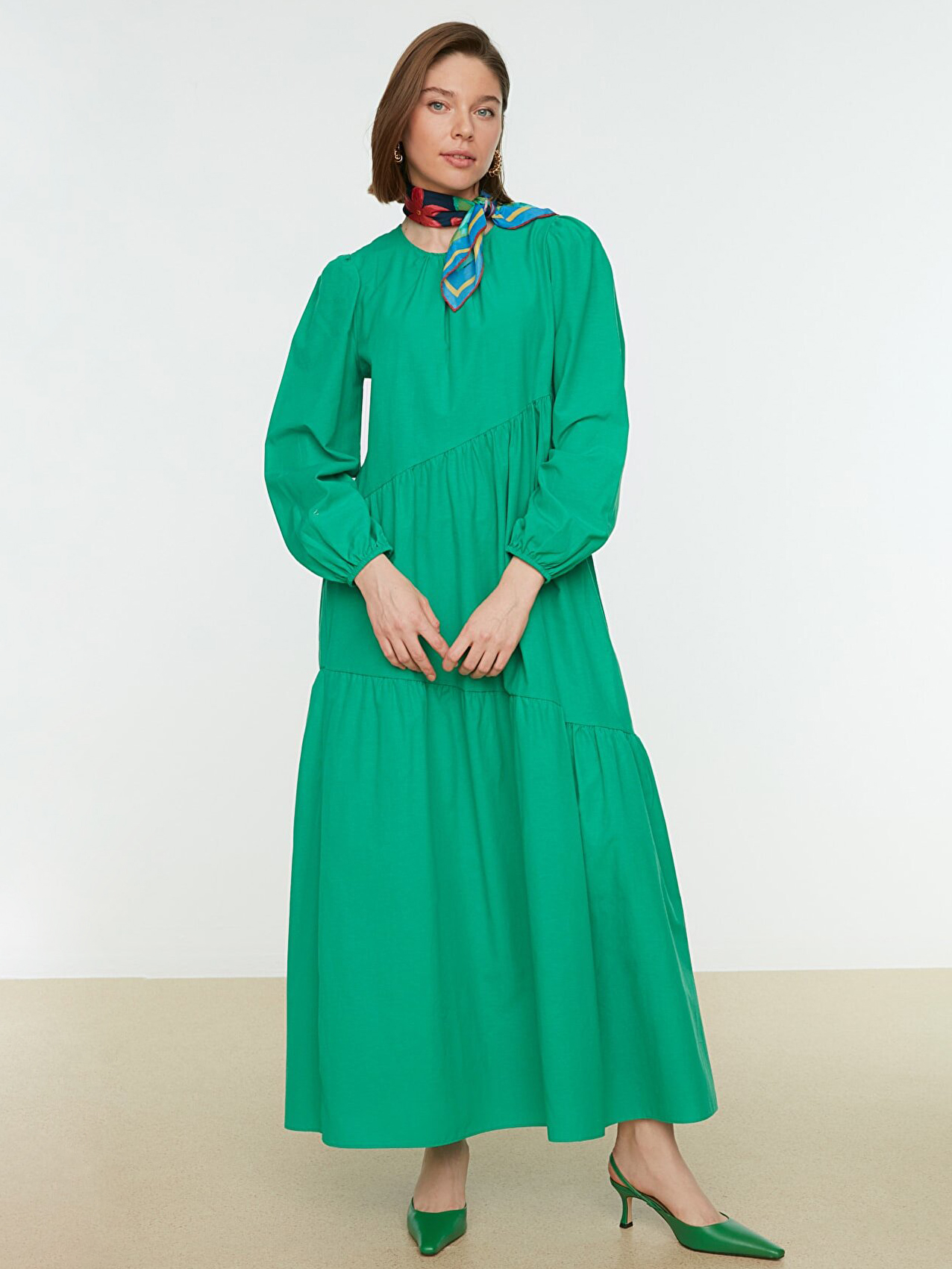 

Платье Trendyol TCTSS21EL3470  Green, Платье Trendyol TCTSS21EL3470 42 Green