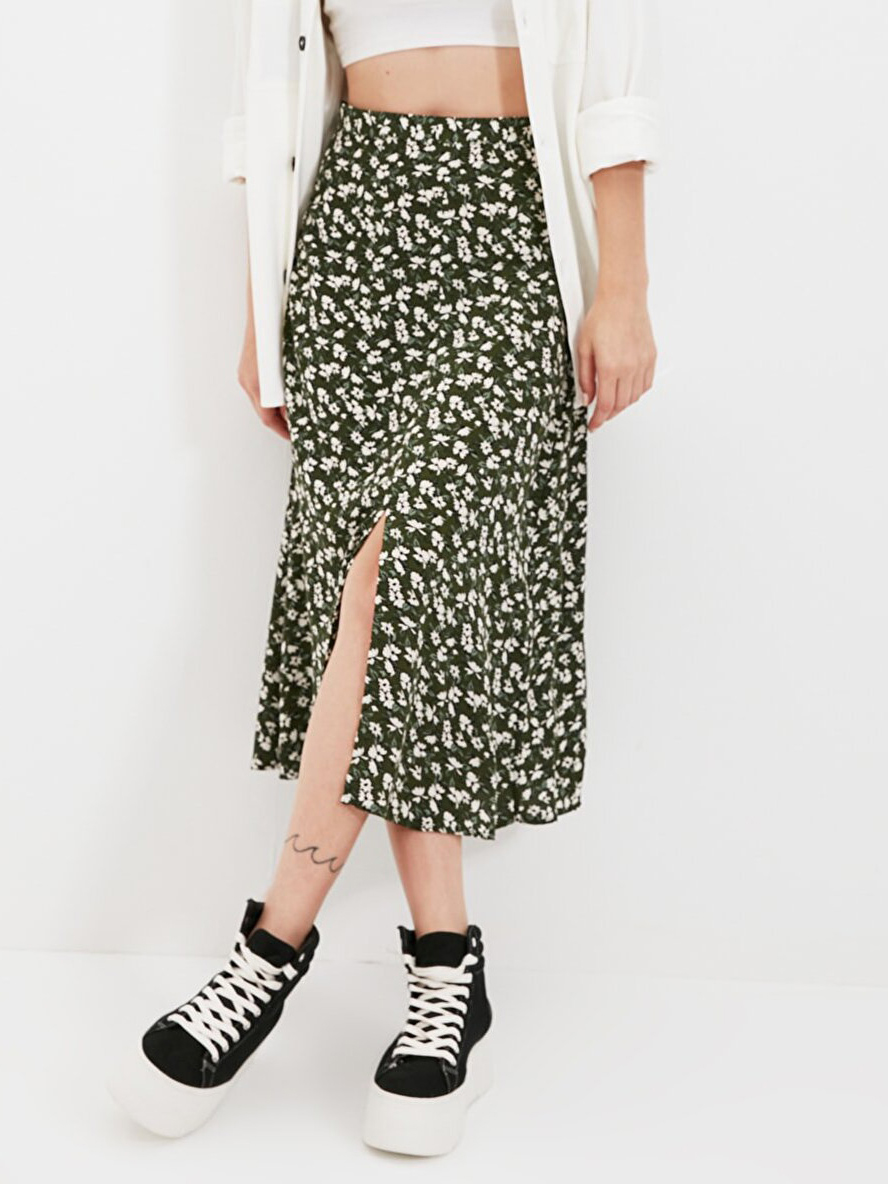 

Юбка Trendyol TWOSS20ET0230  Khaki, Юбка Trendyol TWOSS20ET0230 42 Khaki
