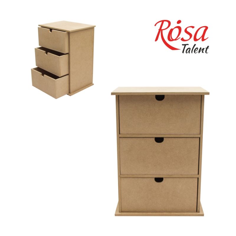 

Комод Rosa Talent 3 шухляды МДФ 22х12х30см