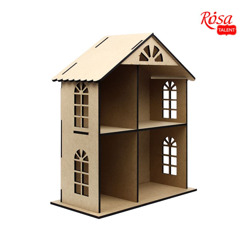 

Кукольный домик Rosa Talent 2х-этажный 49х41х20см МДФ