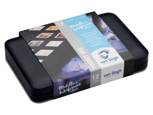 

Набор акварели Van Gogh Pocket box SPECIALTY 12 кюветов, кисть пластик
